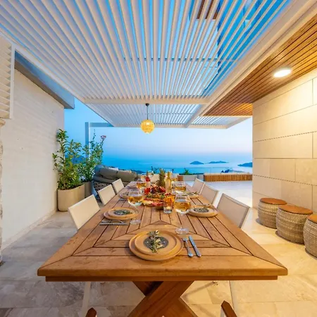 Ultra Luxurious Magnificent Sea View In Kalkan Kalamar Bay 4 Villa Kas