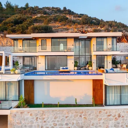 Ultra Luxurious Magnificent Sea View In Kalkan Kalamar Bay 4 Villa *