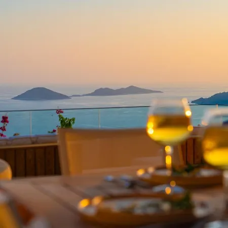 Ultra Luxurious Magnificent Sea View In Kalkan Kalamar Bay 4 Villa Kas