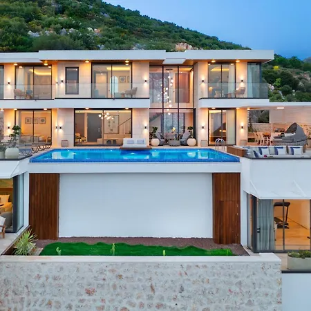 וילה Ultra Luxurious Magnificent Sea View In Kalkan Kalamar Bay 4 קס